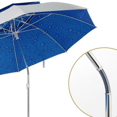 China Double Layer Durable Quick Outdoor Portable Sunproof Large Fishing Folding Beach Umbrella for sale