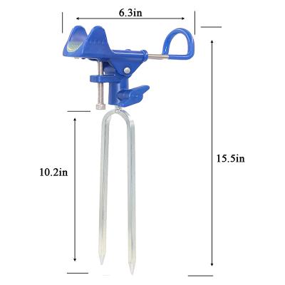 China BIG QUICK wakeboard Eco-friendly watersport Adjustable Fish Pole Bank Ground Tube Holder Clamp Fishing Rod Holder 360 for Kayak Boat for sale