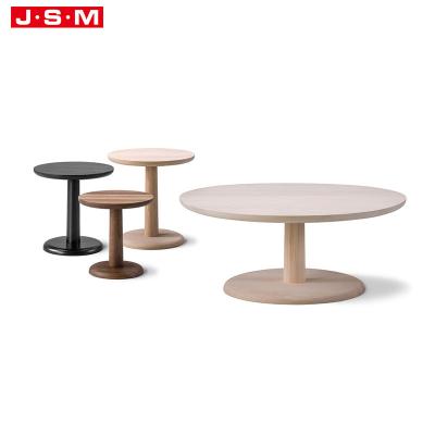 China New Designer Japanese Drum Big Book Decor Round Furniture Solid Wood Side Coffee Table (The Other) Adjustable for sale