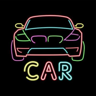 China 2021 New Customized High Quality Decoration Car LED Acrylic Sign Custom Car Letters Acrylic Neon Sign for sale