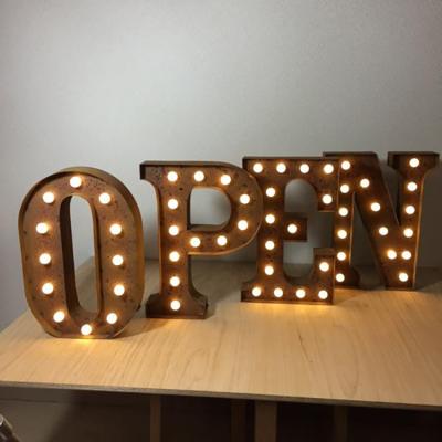 China 2020 other hot sale marquee metal marquee high light bulb alphabets led giant love letters for sale