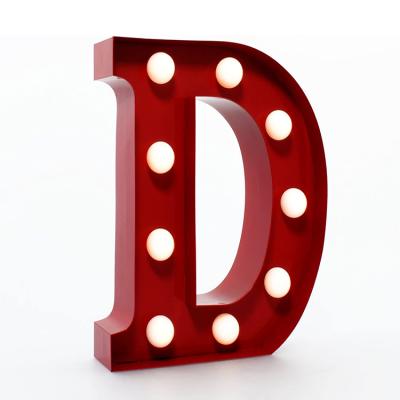 China Other Big Letter Outdoor Free Standing Light Bulb Sign Led Marquee Sign for sale