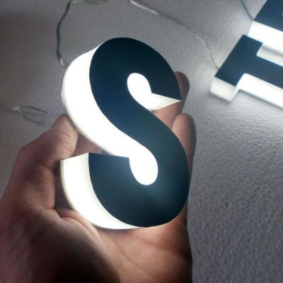 China Indoor Long Term Work Custom Trendy Led Signs Led Letters Resin Sign Frontlit Acrylic Mini Channel Letter for sale