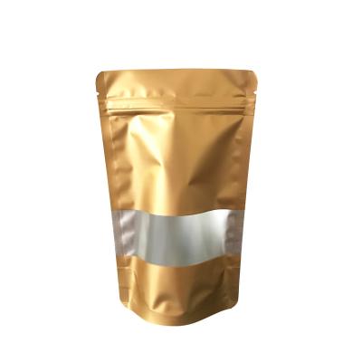 China BIODEGRADABLE Golden Popcorn Wrapper Stand Up Pouch Printed Snacks Puffed Food Pouch Matte Zipper Pouch / Bag for sale