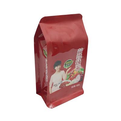 China Custom Printed Durable Laminate Moisture Proof Packing Sauce Rack Up Pouch Food Packaging Bags Pet Food Bag for sale