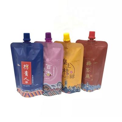 China Shape Food Grade Recyclable Custom Disposable Acid Drinks Packaging Bag Spout Pouch Bag Spout for sale