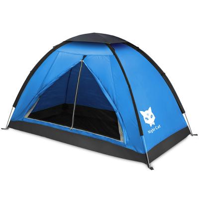 China Blue Light Weight 1 Person Light Cat Night Light Cat Tent Camping Tent 1 Person Waterproof Backpacking Small Tents for sale