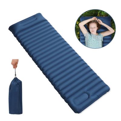 China Backpacking Inflatable Camping Picnic Sleep Pad Portable Inflatable Air Travel Ultralight Outdoor High Quality Pad for sale