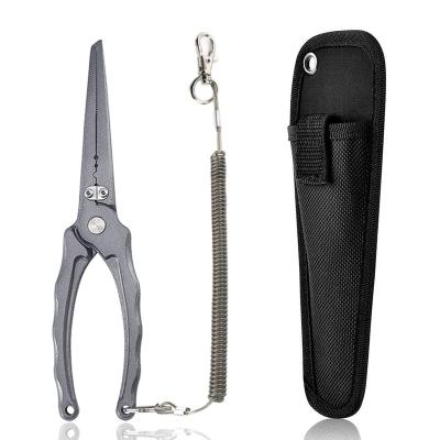 China Outdoor Fishing High Quality Titanium Fishing Forceps To Drive Fishing Pliers Tools Crimping Stainless Rust Prevention Fishing Pliers for sale