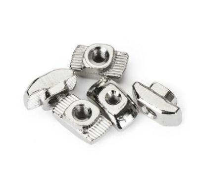 China 3D Printer Parts M3/M4/M5 Carbon Steel T Type Aluminum Nuts Fastener Connector For 2020 Industrial Profile M3/M4/M5 for sale