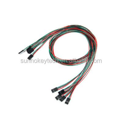 China 3D Printer Cable 3pin Industrial Dupont Male Female Jumper Wire 30cm for sale