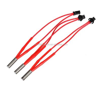 China Prusa i3 Cartridge Heater 12V/24V 40W Accept 10cm Customize Length With Female Connector for sale