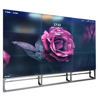 China Buildings 55 Inch 4K Panel 1x2 2x2 3x3 3x4 Advertising Screen Displayed LCD Video Wall for sale