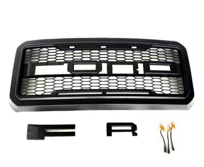 China ABS Raptor Style Front Grille with Lights for Ford F250 2011-2016 Automotive Body Parts for sale