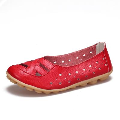 China New Listing High Quality Flat Step-in Shoe Midsole Tpr Material Lining Polyurethane Material Women Flat Shoes Office for sale