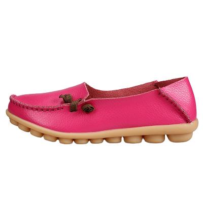 China Flat 2021 Wholesale High Quality Shock-absorbing Leather Arch Support Woman Shoes for sale