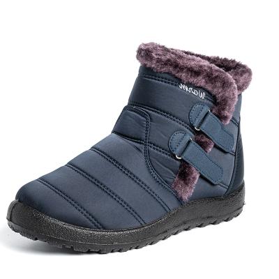 China Plush Non-slip And Waterproof Winter Round Boots For Elderly Flat-bottomed And Flat-heeled Boots To Keep Warm Snow Boots for sale