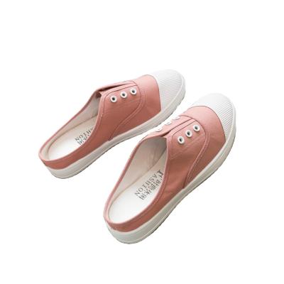 China Fashion Trend Canvas Casual Dress No Lace Slip On Sneaker Shoes, Fashionable Women's 9 Color Shoes for sale