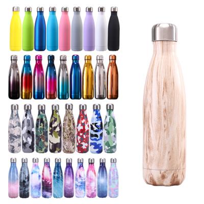 China PORTABLE Customized Shaped Insulated Cola Water Bottles Double Wall Stainless Steel Sports Cup Gym Fitness Leak Proof Vacuum Flasks for sale