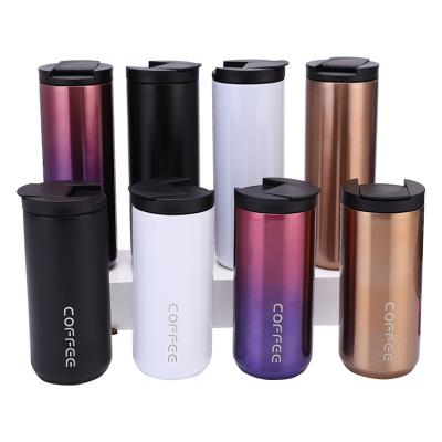 China 350ml 420ml Double Wall Stainless Steel Coffee Mug PORTABLE Cold Wine Cooler Mini Travel Insulated Tumbler for sale