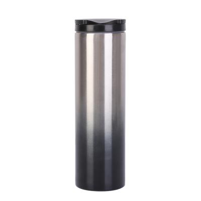 China PORTABLE Color Changing Double Wall Stainless Steel Insulated Tumbler Vacuum Travel Coffee Mug Classic Mug With Flip Or Clear Lid for sale