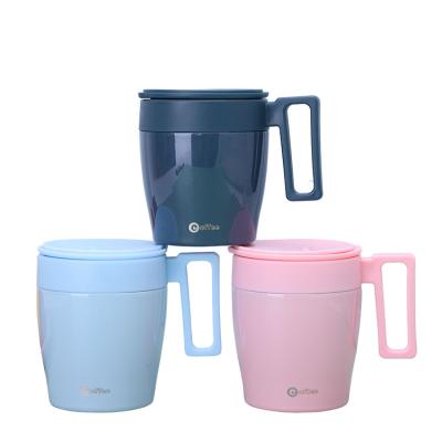 China PORTABLE Coffee Mug Wall Stainless Steel 350ml Insulated Double Tea Cups With Handle Vacuum Drinking Portable Cup Tumbler for sale