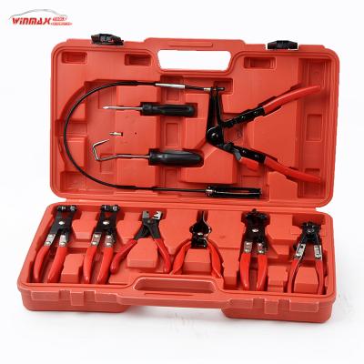 China Winmax Auto Tools Repair Cooling System Multi Tool Pliers Set 9pcs Hose Clamp Pliers Kit With Tool Box for sale