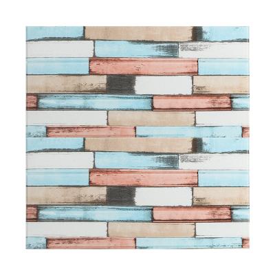 China Modern PE Foam 3D Wall Sticker Self Adhesive Brick 3d Wallpaper For Wallcovering for sale