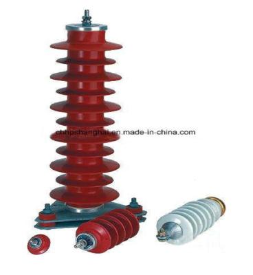 China Polymeric Housed Metal Oxide Lightning Arrester / Surge Arrester for sale