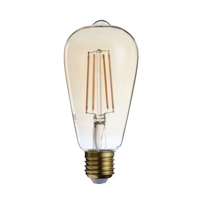 China Residential ST64 Filament Led Bulb 110-240V Vintage Led Bulb E27 / E26 for sale