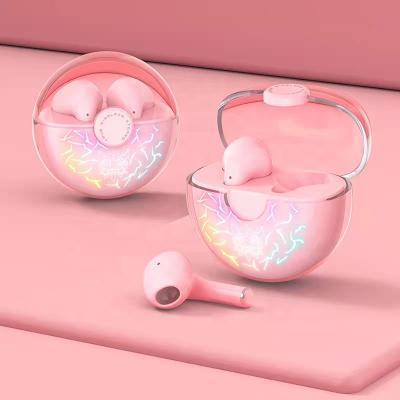 China ONIKUMA T35 In-ear Gamer Earbuds Ture Wireless Auriculares Cracked Luminous Pink RGB Gaming TWS Earphone for sale