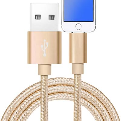 China 2 Smart in 1 Synchronization& Custom 3M Charging 2A USB Braided Fast Charging Mobile Phone Charger Cable For iPhone for sale