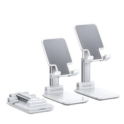 China Foldable Height Adjustable Plastic Anti-skid Lazy Desktop Cell Phone Holder Stand Mobile Phonestand for sale