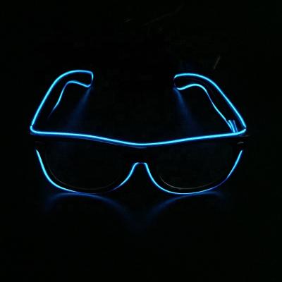 China Wine Bar Party Dancing LED Glasses LED Light Sunglasses Flashing Glowing Wire Glasses for sale