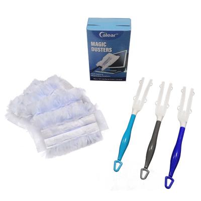 China BSCI ISO9001 10pcs Kit Magic Fiber Cleaning Duster Telescopic Nonwoven Cloth Refill for sale