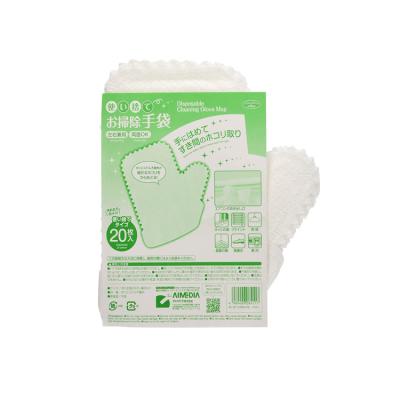 China Home Household Cleaning Dust Collection Nonwoven Electrostatic Disposable Cleaning Mitts for sale