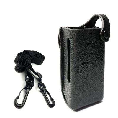 China Two Way Radio Two Way Radio Hard Leather Carry Case With Belt Loop For XIR P6600 DEP550 Radio for sale