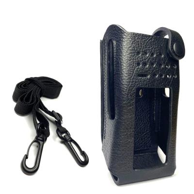 China Two Way Radio Two Way Radio Hard Leather Carry Case With Belt Loop For GP338D XIR P8668 XIR P8668I Radio for sale