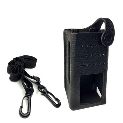 China Two Way Radio Belt Carry Case With 3inch Two Way Leather Buckle Hard For XiR P6620i xpr3500e Display Radio for sale