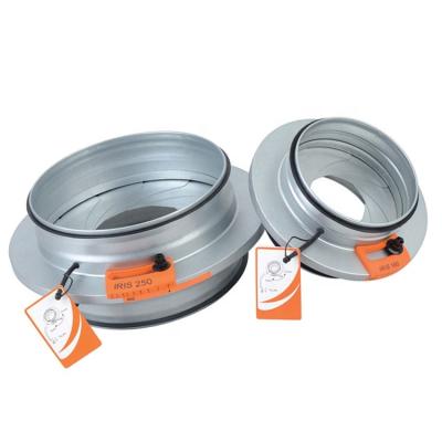 China Contemporary Galvanized Steel IRIS Damper Stainless Steel Air Volume Control Damper for sale