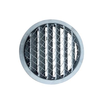 China Durable Die Casting Round 150mm Duct Ventilation Column Aluminum Grilles For Wall Mounted for sale