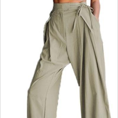 China 2022 New Style QUICK DRY Women's Army Green Beach Casual Canvas Pants for sale