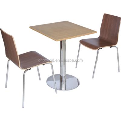 China Modern Two Pcs Restaurant Cafe Table Chair Set Modern Two Pcs Restaurant Cafe Table Chair Set for sale