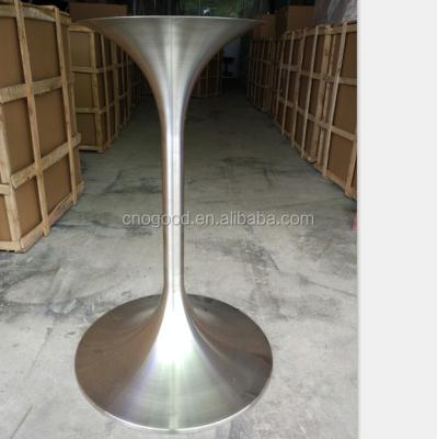 China Table Stainless Steel Brush Tulip Dining Table Base Side Leg OT093 for sale