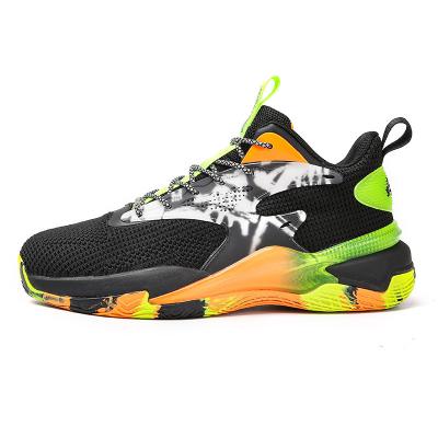 China Cushioning Outdoor Lightweight Running Shoes Youth Men's Basketball Large Size High Top Mid Shoes New for sale