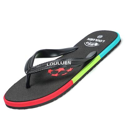 China 2022 Fashion Trend New Color Outdoor High Elastic Beach PVC Hot Selling Comfortable Slippers For Men for sale