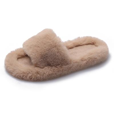 China Fashion trend top selling cheap wholesale durable casual slippers women winter fashion fur indoor warm slippers design shoes for sale