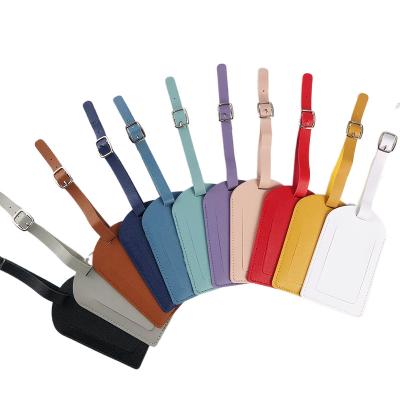 China Other Wholesale Hot Sale Travel Luggage Tag Suitcase Tag Customized PU Leather Luggage Tags for sale