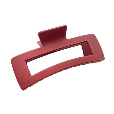 China New 13CM Large Rectangle Matte Plastic Hair Claw Clips Non-slip Claw For Girls YY229 for sale