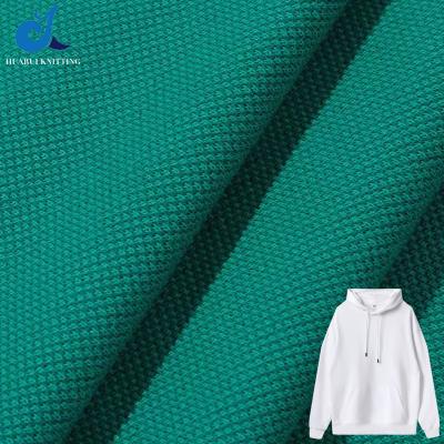 China Customization 340gsm Viable Heavyweight Hoodies Knitting French Terry Pique Cotton Polyester Spandex Coupling Fabrics For Sweatshirts for sale